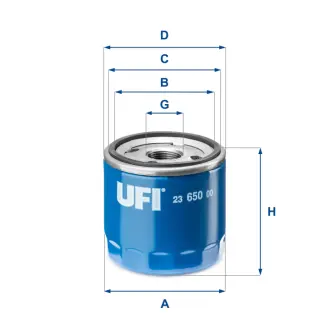 Масляний фiльтр UFI FILTERS 2365000