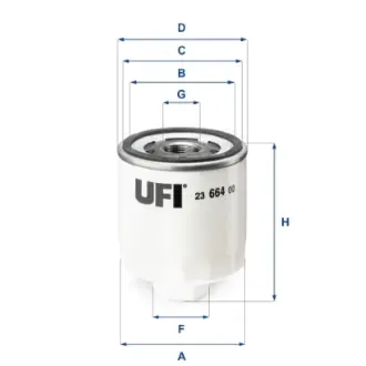 Фільтр масляний UFI FILTERS 23.664.00