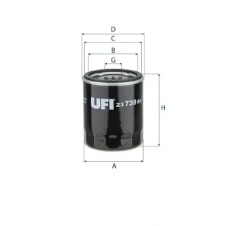 Фільтр масляний UFI FILTERS 23.739.00