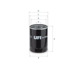 Фільтр масляний UFI FILTERS 23.753.00