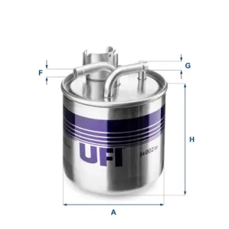 Фільтр паливний UFI FILTERS 24.002.00