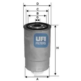 Фильтр топливный UFI FILTERS 2402300