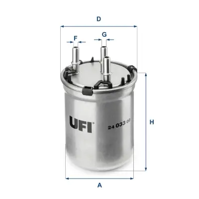 Автозапчасть UFI FILTERS 2403300 (фото 1)