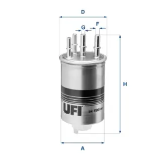 Фільтр паливний UFI FILTERS 24.190.00