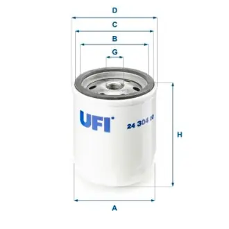 Фильтр топливный UFI FILTERS 2430400
