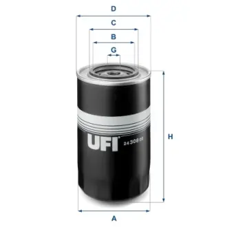 Фільтр паливний UFI FILTERS 2430800