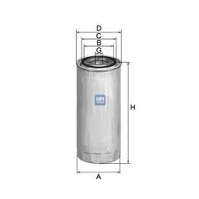 Фильтр топливный UFI FILTERS 2433600