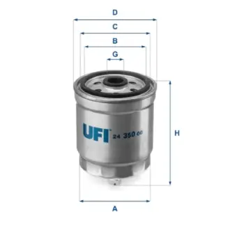 Фільтр паливний UFI FILTERS 2435000