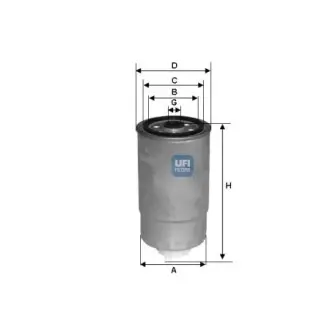Фильтр топливный UFI FILTERS 2435002