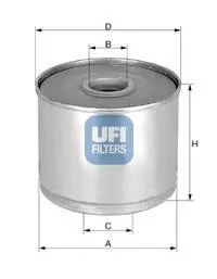 Фільтр паливний UFI FILTERS 2436002