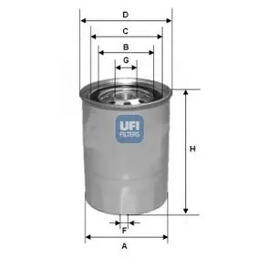 Фільтр паливний UFI FILTERS 2436800