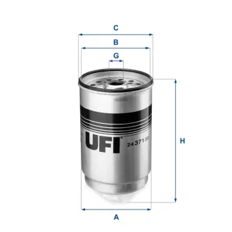 Фільтр паливний UFI FILTERS 2437100