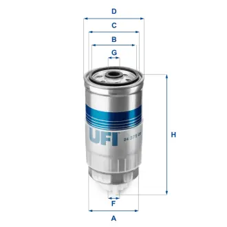 Фільтр паливний UFI FILTERS 24.379.00