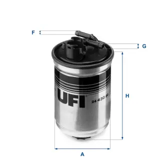 Фильтр топливный UFI FILTERS 24.430.00