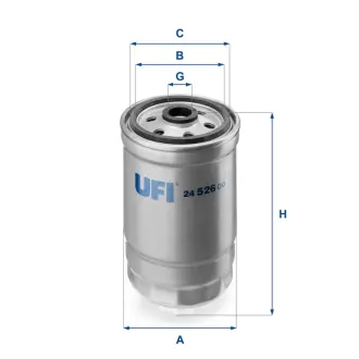 Фільтр паливний UFI FILTERS 24.526.00