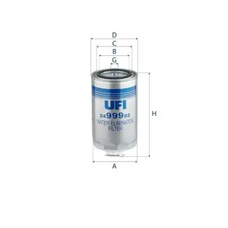 Фільтр паливний UFI FILTERS 2499902