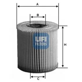 Фільтр масляний UFI FILTERS 2501600