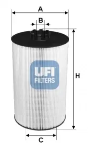Фільтр масляний UFI FILTERS 25.097.00