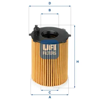 Фільтр масляний UFI FILTERS 25.128.00