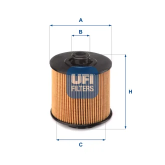 Фільтр масляний VOLVO XC40 1.5 18- (OE) (вир-во UFI) UFI FILTERS 2517301