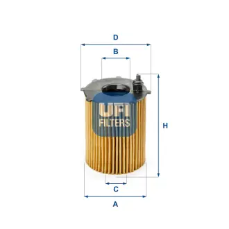 Фільтр масляний UFI FILTERS 25.187.00