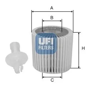 Фільтр масляний UFI FILTERS 25.196.00