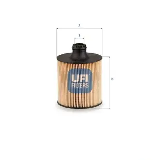 Фільтр масляний AUDI Q7 4.0 TDI 16-. PANAMERA 4.0 D V8 16- (вир-во UFI) UFI FILTERS 2528400