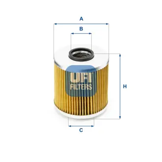 Фільтр масляний UFI FILTERS 2554100