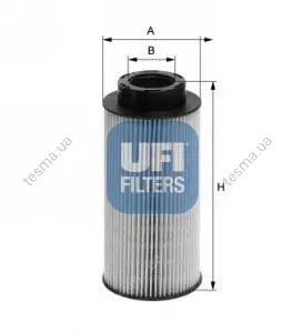 Фильтр топливный UFI FILTERS 2601000 (фото 1)