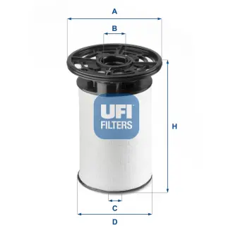 Фільтр паливний UFI FILTERS 26.076.01