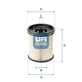 Фільтр паливний UFI FILTERS 26.122.00
