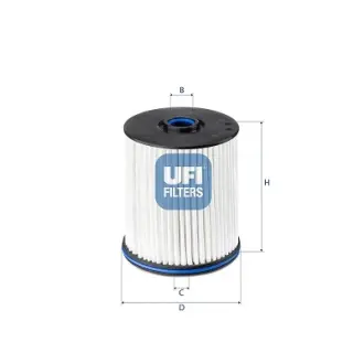 Фільтр паливний UFI FILTERS 26E2X02
