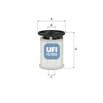Фільтр паливний UFI FILTERS 26.H2O.06
