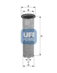 Фільтр повітряний UFI FILTERS 2701400