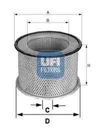 Фильтр воздушный UFI FILTERS 2703600