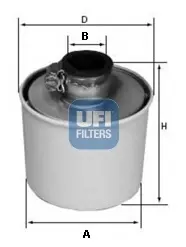 Фільтр повітряний UFI FILTERS 2709100