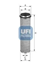 Фільтр повітряний UFI FILTERS 2713000