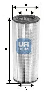 Фільтр повітряний UFI FILTERS 27.381.00 (фото 1)