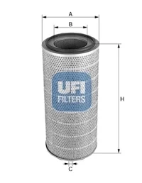 Фільтр повітряний 413x132x104,8 DAEWOO DH150LC-7, DH150W-7, DH215-7, DH220LC-7, DH225LC-7, DH258LC-7, 220LC-V DOOSAN DH300LC-7, 160, 160TC, 200TC-III, 200TC-V, 200-V, 250-V, 130LC-V, 170LC-V UFI FILTERS 2744200