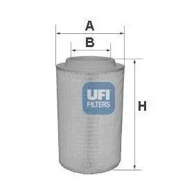 Фільтр повітряний UFI FILTERS 2765000