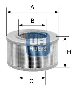 Фільтр повітряний UFI FILTERS 2770100