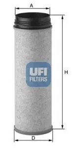Фільтр повітряний UFI FILTERS 27A0400