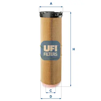 Фільтр повітряний UFI FILTERS 27.B12.00