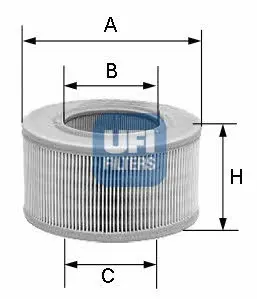 Фільтр повітряний UFI FILTERS 3080700