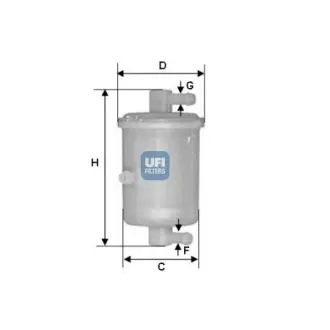 Фільтр паливний UFI FILTERS 3101701