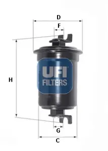 Фільтр паливний UFI FILTERS 3152500