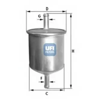Фільтр паливний UFI FILTERS 3158200