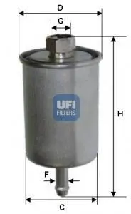 Фільтр паливний UFI FILTERS 3158700