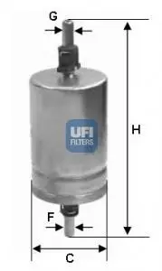 Фільтр паливний UFI FILTERS 3159100