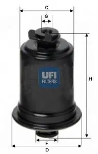 Фільтр паливний UFI FILTERS 3166800